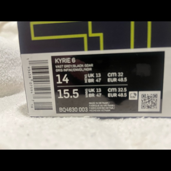 Brand New Nike Kyrie 6, Men’s size 14 - Picture 8 of 8